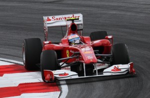 Fernando Alonso, terzo al Gran Premio di Malesya nel 2010