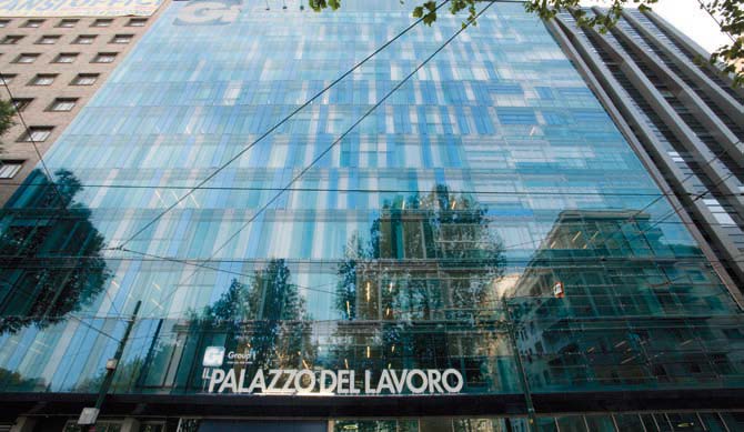 La sede di Gi Group in Piazza IV Novembre 5 a Milano, dove si trovano anche gli uffici di Intoo