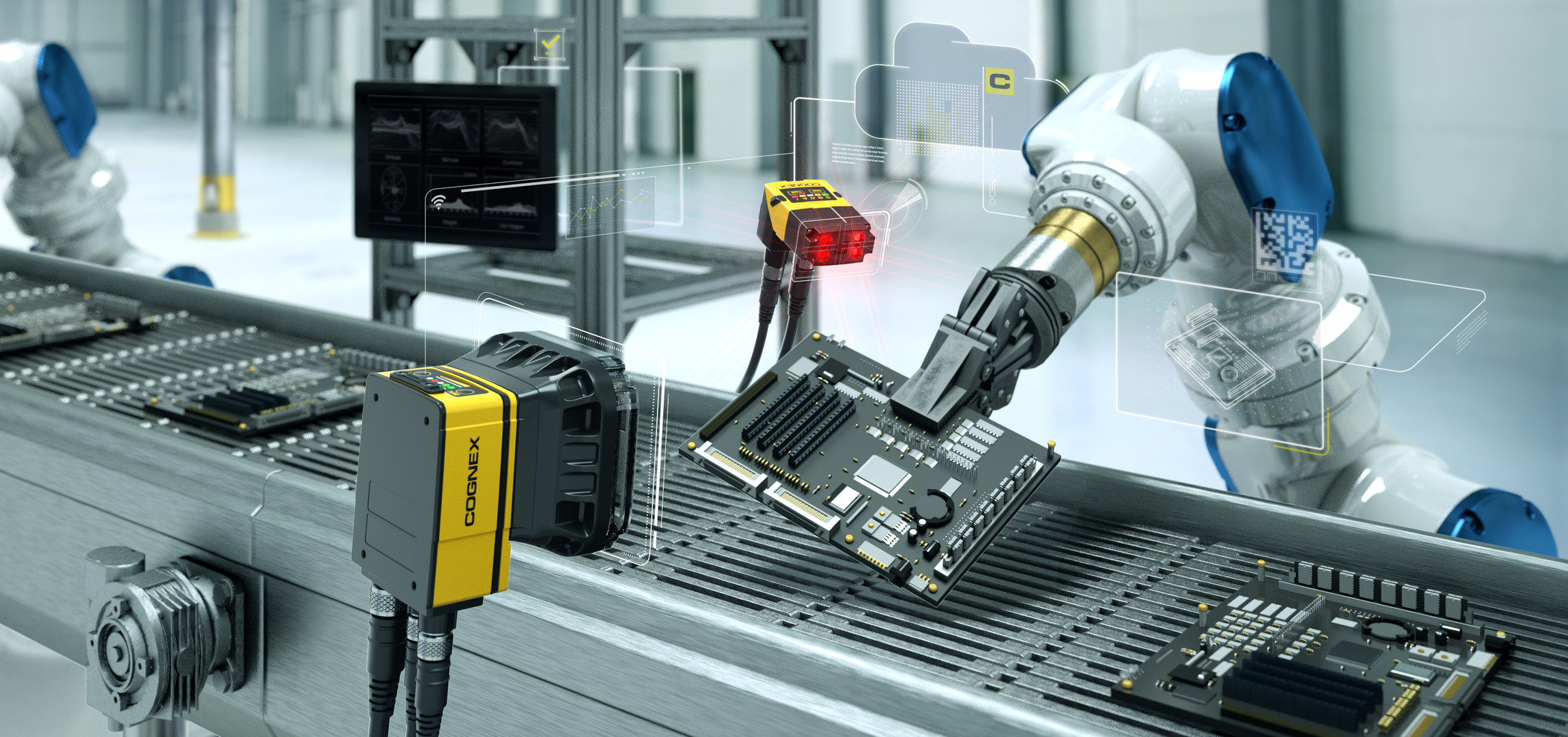 Автоматизация контроля производства. Машинное зрение Cognex. Техническое зрение. Система технического зрения. Машинное оборудование.